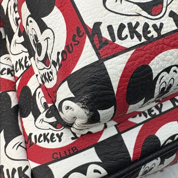 Loungefly Mickey Mouse Patterned Backpack - Red, Black, White - Picture 8 of 8